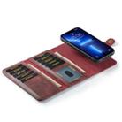 DG.MING Three Fold Wallet Style Leather Phone Case For iPhone 13(Red) - 5