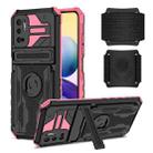 For Xiaomi Redmi Note 10 5G Armor Wristband Phone Case(Pink) - 1