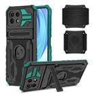 For Xiaomi Mi 11 Lite Armor Wristband Phone Case(Dark Green) - 1