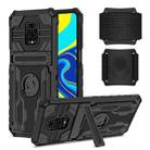 For Xiaomi Redmi Note 9S Armor Wristband Phone Case(Black) - 1