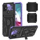 For Motorola Moto G30 Armor Wristband Phone Case(Purple) - 1