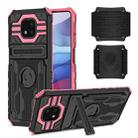 For Motorola Moto G Power 2021 Armor Wristband Phone Case(Pink) - 1