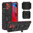 For Motorola Moto G Stylus 5G Armor Wristband Phone Case(Red) - 1