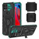 For Motorola Moto G Stylus 5G Armor Wristband Phone Case(Dark Green) - 1