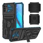 For Motorola Moto G Stylus 2021 Armor Wristband Phone Case(Blue) - 1