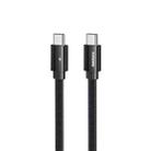 REMAX RC-196C Kerolla Series PD 100W USB-C / Type-C to USB-C / Type-C Fast Charging Data Cable, Cable Length: 1m(Black) - 1
