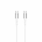 REMAX RC-198C-C Chaining II Series PD 65W USB-C / Type-C to USB-C / Type-C Fast Charging Data Cable, Cable Length: 1m(White) - 1