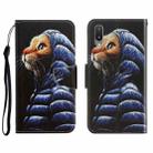For Samsung Galaxy A02 3D Colored Drawing Horizontal Flip Leather Phone Case with Holder & Card Slots & Wallet(Down Jacket Cat) - 1