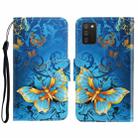 For Samsung Galaxy A02s 164mm Version 3D Colored Drawing Horizontal Flip Leather Phone Case with Holder & Card Slots & Wallet(Jade Butterfly) - 1