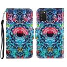 For Samsung Galaxy A03s 164mm Version 3D Colored Drawing Horizontal Flip Leather Phone Case with Holder & Card Slots & Wallet(Mandala) - 1
