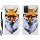 For Samsung Galaxy A03s 166mm Version 3D Colored Drawing Horizontal Flip Leather Phone Case with Holder & Card Slots & Wallet(Fox) - 1
