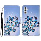 For Samsung Galaxy A13 5G 3D Colored Drawing Horizontal Flip Leather Phone Case with Holder & Card Slots & Wallet(Multiple Butterflies) - 1