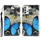 For Samsung Galaxy A32 4G 3D Colored Drawing Horizontal Flip Leather Phone Case with Holder & Card Slots & Wallet(A Butterfly) - 1