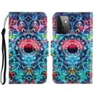 For Samsung Galaxy A72 3D Colored Drawing Horizontal Flip Leather Phone Case with Holder & Card Slots & Wallet(Mandala) - 1