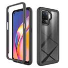 For OPPO A94 Starry Sky Solid Color Series Shockproof PC + TPU Phone Case(Black) - 1