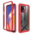 For OPPO A94 Starry Sky Solid Color Series Shockproof PC + TPU Phone Case(Red) - 1