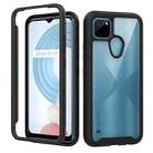 For OPPO Realme C21Y Starry Sky Solid Color Series Shockproof PC + TPU Phone Case(Black) - 1