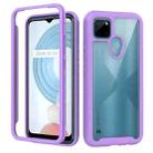 For OPPO Realme C21Y Starry Sky Solid Color Series Shockproof PC + TPU Phone Case(Purple) - 1