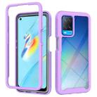 For OPPO A54 4G Starry Sky Solid Color Series Shockproof PC + TPU Phone Case(Purple) - 1