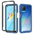 For OPPO A54 4G Starry Sky Solid Color Series Shockproof PC + TPU Phone Case(Royal Blue) - 1