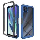 For Motorola Moto G50 5G Starry Sky Solid Color Series Shockproof PC + TPU Phone Case(Royal Blue) - 1