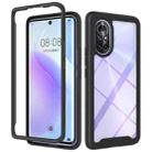 For Huawei nova 8 Starry Sky Solid Color Series Shockproof PC + TPU Phone Case(Black) - 1