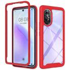 For Huawei nova 8 Starry Sky Solid Color Series Shockproof PC + TPU Phone Case(Red) - 1