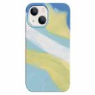 For iPhone 13 Colorful Liquid Silicone Phone Case(Yellow) - 1