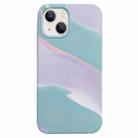 For iPhone 13 Colorful Liquid Silicone Phone Case(Purple) - 1