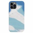 For iPhone 13 Pro Colorful Liquid Silicone Phone Case (Blue) - 1