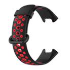 For Xiaomi Redmi Watch 2 Two-color Silicone Strap Watch Band(Black Red) - 1