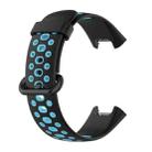 For Xiaomi Redmi Watch 2 Two-color Silicone Strap Watch Band(Black Blue) - 1