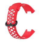 For Xiaomi Redmi Watch 2 Two-color Silicone Strap Watch Band(Red White) - 1