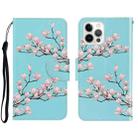 For iPhone 13 Pro Max 3D Colored Drawing Horizontal Flip Leather Phone Case (Magnolia) - 1