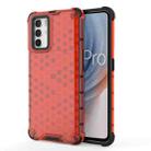 For OPPO K9 Pro 5G Shockproof Honeycomb PC + TPU Phone Case(Red) - 1