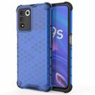 For OPPO K9s 5G Shockproof Honeycomb PC + TPU Phone Case(Blue) - 1