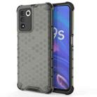 For OPPO K9s 5G Shockproof Honeycomb PC + TPU Phone Case(Black) - 1