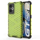 For OPPO Realme GT Neo2 5G Shockproof Honeycomb PC + TPU Phone Case(Green) - 1