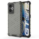 For OPPO Realme GT Neo2 5G Shockproof Honeycomb PC + TPU Phone Case(Black) - 1