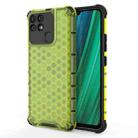 For OPPO Realme Narzo 50A Shockproof Honeycomb PC + TPU Phone Case(Green) - 1