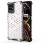 For OPPO Realme 8i Shockproof Honeycomb PC + TPU Phone Case(White) - 1
