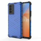 For vivo iQOO Z5 Shockproof Honeycomb PC + TPU Phone Case(Blue) - 1