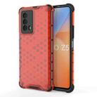 For vivo iQOO Z5 Shockproof Honeycomb PC + TPU Phone Case(Red) - 1