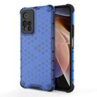 For Xiaomi Redmi Note 11 Pro 5G Shockproof Honeycomb PC + TPU Phone Case(Blue) - 1