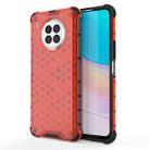 For Huawei nova 8i Shockproof Honeycomb PC + TPU Phone Case(Red) - 1