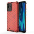 For OPPO Realme Narzo 50i Shockproof Honeycomb PC + TPU Phone Case(Red) - 1