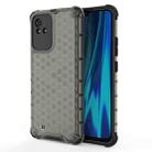 For OPPO Realme Narzo 50i Shockproof Honeycomb PC + TPU Phone Case(Black) - 1