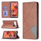 For Google Pixel 6 Prismatic Invisible Magnetic Horizontal Flip Phone Leather Case with Holder & Card Slots & Photo Frame(Brown) - 1