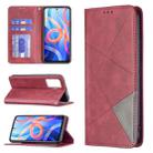 For Xiaomi Redmi Note 11 5G Prismatic Invisible Magnetic Leather Phone Case(Red) - 1