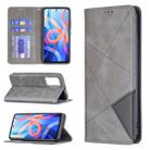 For Xiaomi Redmi Note 11 5G Prismatic Invisible Magnetic Leather Phone Case(Grey) - 1